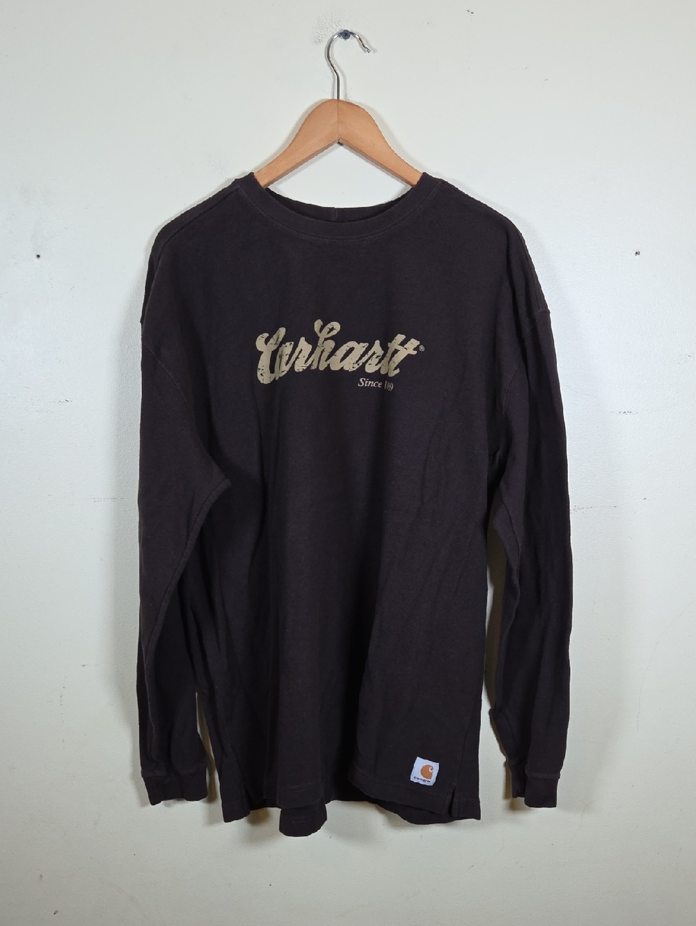 Carhartt B Long Sleeve Script Logo Shirt